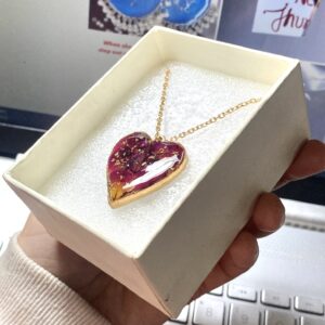 Resin heart Pendent