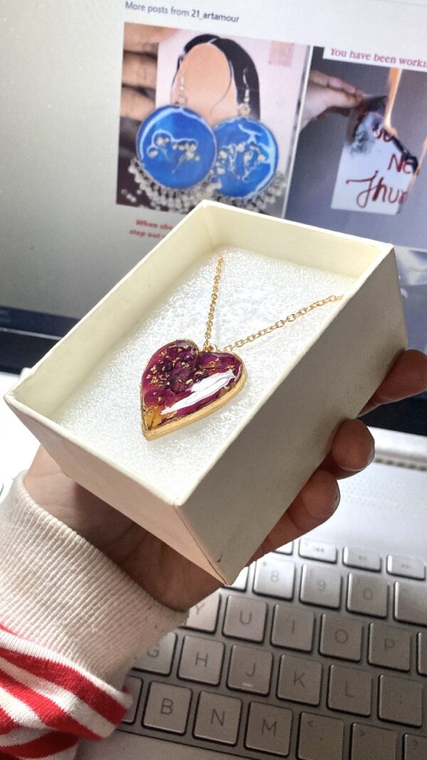 Resin heart Pendent