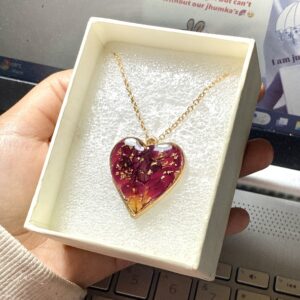 Resin heart Pendent