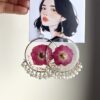 Real Rose Jhumka - Image 2