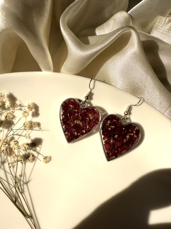 Valentine’s Rose Gold Earrings - Image 2