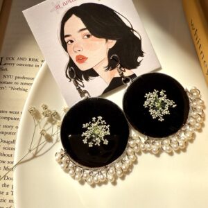 Ivory Night Earrings