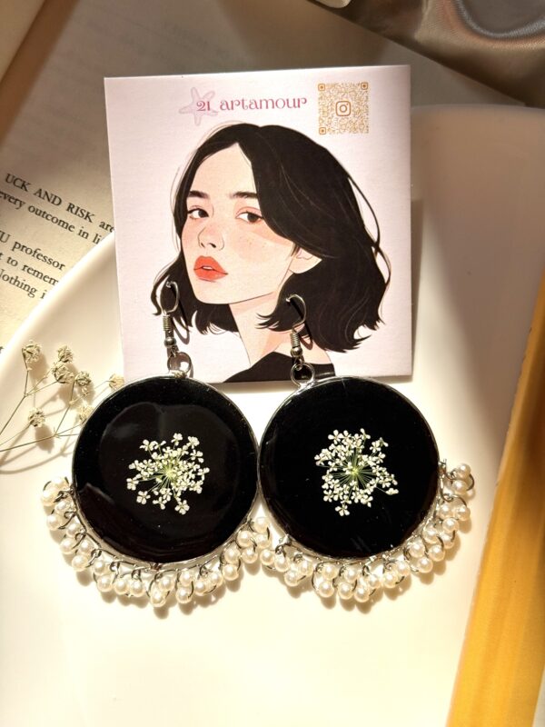 Ivory Night Earrings